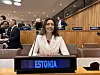 Karmen Joller ÜRO peaassambleel. Foto: Sotsiaalministeerium