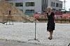 Tallinna Lastehaigla juhatuse esimees Katrin Luts Laste Vaimse Tervise Keskuse nurgakivi asetamisel
